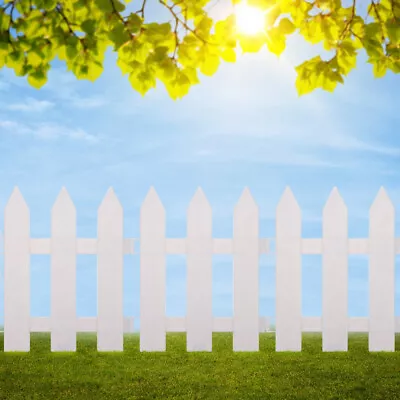 White Picket Fence For Garden And Home Decoration - 2 Sets • £13.39