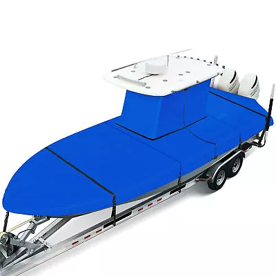 T-Top Boat Storage Cover Waterproof & UV Resistant Boat Covers 20-22ft (Blue) • $103.99