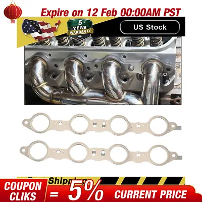 LS Steel MLS Exhaust Manifold Header Gaskets LS1 LS3 LQ4 LM7 4.8 5.3 5.7 6.0 US • $12.39