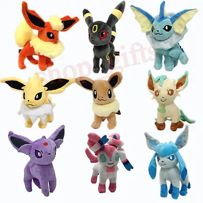 £67.28 • Buy 9X Eevee Plush Umbreon Espeon Vaporeon Leafeon Flareon Sylveon Glaceon Soft Toy