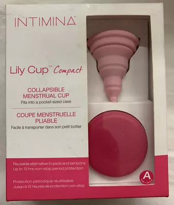 New Intimina Lily Cup Compact Collapsible Menstrual Cup Reusable Size A • $10.99