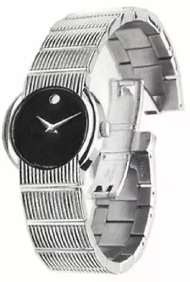Movado 0604422 Concerto Stainless Steel Black Dial Ladies Watch $1195.00 Retail • $545