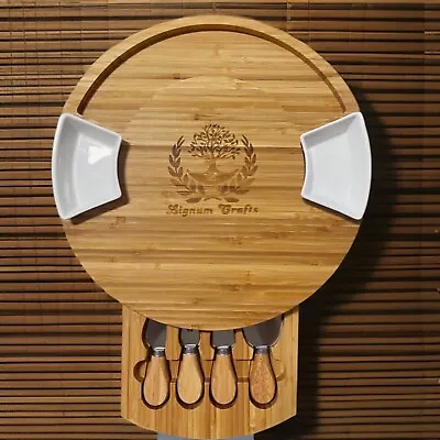 Bamboo Cheeseboard Charcuterie Kitchen & Dinner Christmas Gift Cutting Board • $23.99
