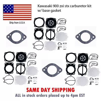 1997 Kawasaki 900 Zxi Stx Carburetor Rebuild Kit With Base Gasket • $68.99