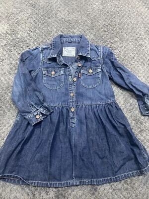 £3 • Buy Levi’s Denim Style Cotton Dress Age 18 Months 