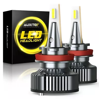 2x AUXITO H11 H9 H8 LED Headlight Bulb Kit Low Beam 72W 6500K 16000LM CANBUS Y13 • $62.89