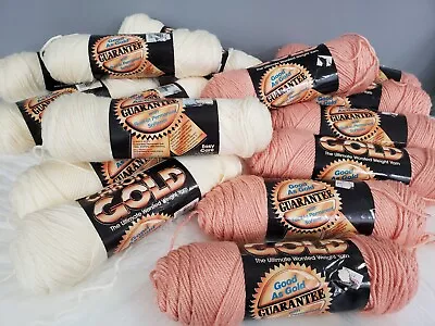 HUGE LOT 15 Piece Caron Fisherman 6003 & Country Peach 6008 Vintage Yarn • $34