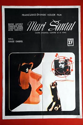 Marie Chantal Rabal Chabrol 1965 Old Exyu Movie Poster • $50.24