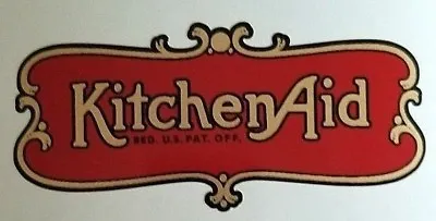 Antique Vintage KitchenAid Restoration Decal From Original Hobart Specifications • $20