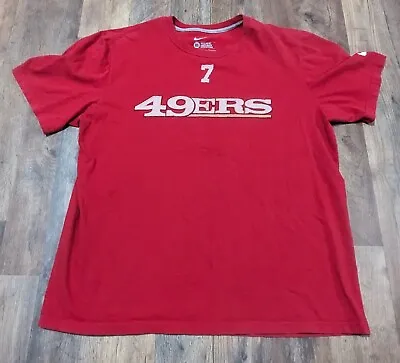 Colin Kaepernick Nike Jersey T-Shirt 7 San Francisco 49ers NFL Mens XL/XXL Rare • $9.99