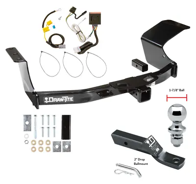 Trailer Tow Hitch For 07-13 Mitsubishi Outlander Except Sport Wiring 1-7/8  Ball • $372.84