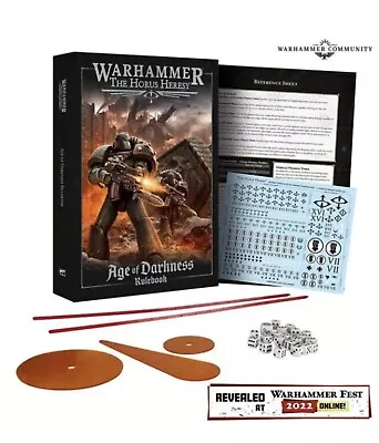 Warhammer Horus Heresy Age Of Darkness Rule Book Templates And Dice New 30k 40k • £19.50