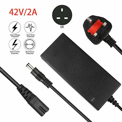 42V 2A Battery Charger For 36V Li-on Battery Electric Bike Ebike Scooters UK • £6.59