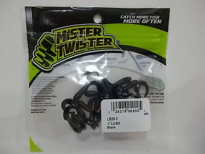 Mister Twister 1  Lil Bit Curly Tail Grub 20 Per Package Choose Your Colors! NIP • $3.99