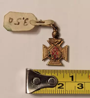 Antique Modern Woodmen Of America  MWA Watch Fob Charm Enamel Pendant • $24.99