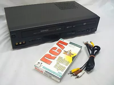Daewoo QUALITY VHS 6 Head VCR /  DVD Combo Player Recorder - NICE - Fast Ship • $41.99