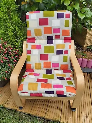 Ikea Poang Kids Chair Cover Slipcover Replacement Cover Cushion Washable • £20