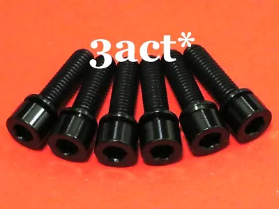 6 Pcs M5 X 18mm Titanium / Ti Bolts W/ Ti Washer Fit Thomson Elite X4 Stem Black • $34.10