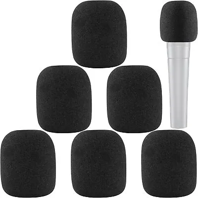 Windscreen For SM58 6Pack Microphone Pop Filter Foam Cover Shure Black  • $15.95