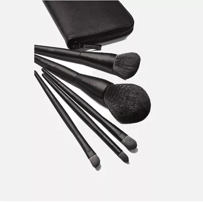 NEW Mary Kay Essential Brush Collection 5 BRUSH SET Brushes Makeup Bag Clutch • $29.99