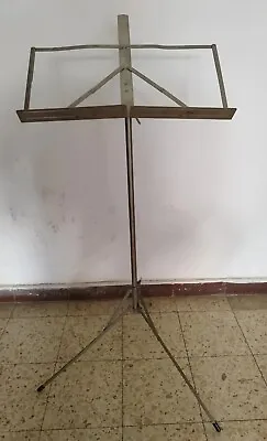  Vintage Czechoslovakia Made Metal Music Stand For Musical Notes • $59.99