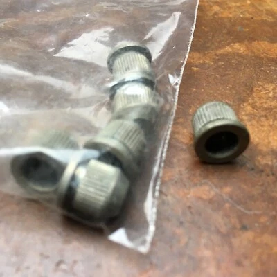 £5 • Buy Tele Or Strat Guitar String Thru Body  Bush/Ferrules Relic Nickel