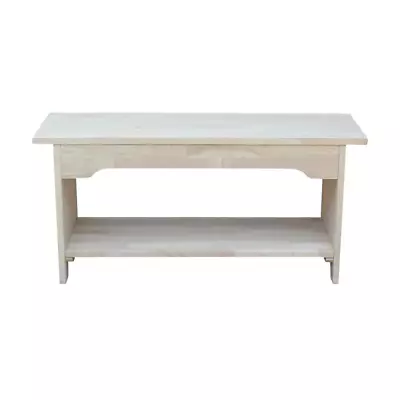 Unfinished Bench DIY Paint Stain Decor Hallway Entryway Mudroom Foyer Furniture • $117.95