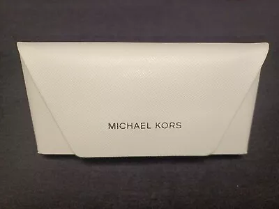 Michael Kors White Leather Sunglass/Eyeglass Case • $5.99