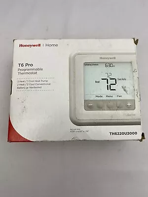 Honeywell T6 Pro Series Z-Wave Programmable Thermostat - White (TH6320ZW2003) • $44.99