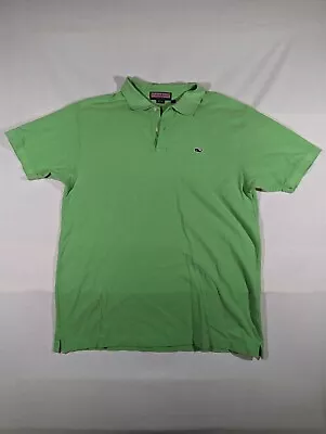 Vineyard Vines Polo Shirt Mens Large Lime Green Short Sleeve Knit Golf • $13.99