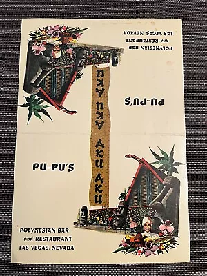 $95 • Buy Aku Aku Tiki Menu Pupus Las Vegas Nevada Stardust Casino