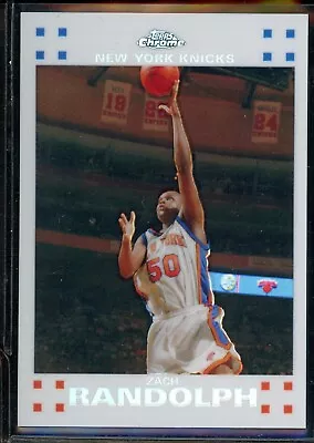 2007-08 Topps Chrome ZACH RANDOLPH White Refractor #51 Serial #14/99 • $3.99