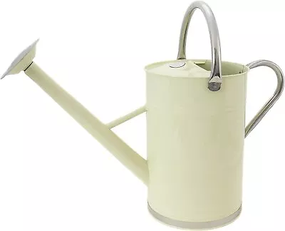 Kent & Stowe 9L Metal Watering Can Vintage Cream Rust-Resistant Galvanised... • £32.76