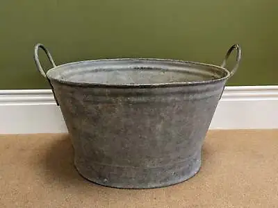 Medium Vintage Galvanised Bath • £70