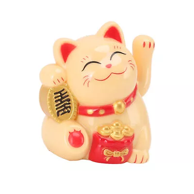 PSG Chinese Cat Decoration Solar Waving Arm Anti Slip Chinese Lucky Cat For Home • $27.63