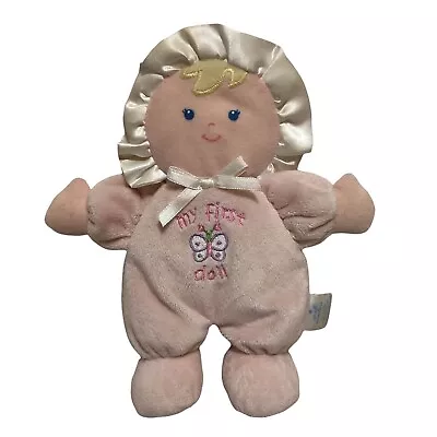 Small Wonders My First Doll Blonde Pink Butterfly Satin Rattle Baby 8  Laundered • $16