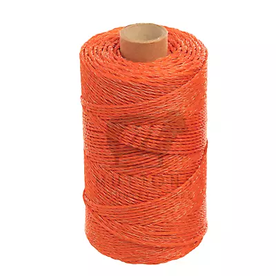 ELECTRIC FENCE WIRE 3mm 250 Metre Roll Orange Poly Fencing Horse Paddock 250m • £12.50