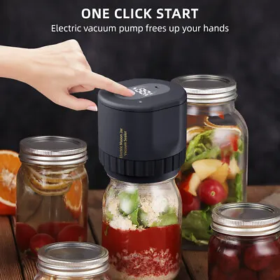 True Bright Jar Sealer New Electric Vacuum Kit For Wide Mouth And Regular Jars • $24.16