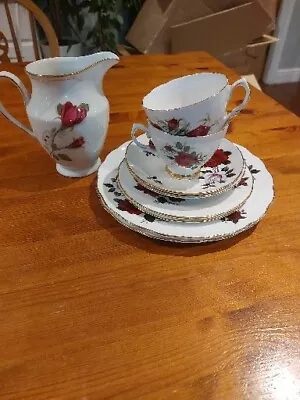 Colclough Bone China Tea Set Pattern 7981 Plus Wawel Milk Jug • £12.99