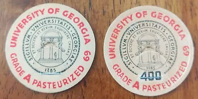 GA Milk Bottle Cap UNIVERSITY OF GEORGIA Dairy Athens College School  • $13.50