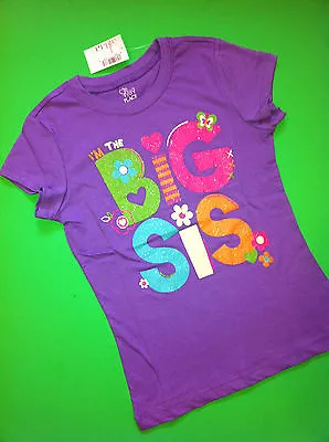 -NEW-  I'm The Big Sis  Sister Shirt 4 4T 5-6 7-8 10-12 14 Purple Gift! ANNOUNCE • $14.99