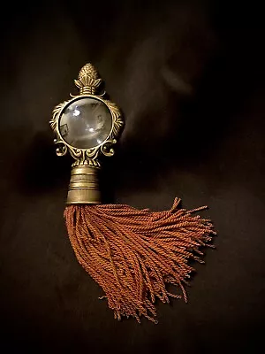 9 “ Vintage Brass Magnifying Glass Ornate With Tassel. Very Unique MCM  Gift’ • $24.99