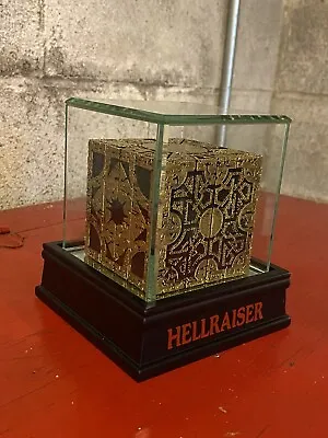 $129 • Buy Hellraiser Puzzle Box Pinhead Lament Configuration Display Case Horror Prop
