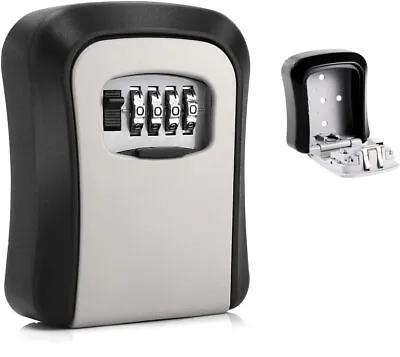 High Security Steel Wall Mount Key Box With Combination Lock/Safe Store Keys/Car • £7.99