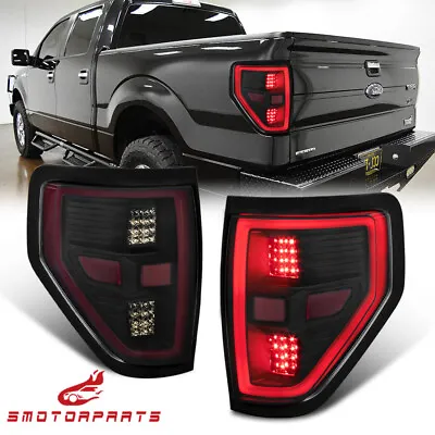 For 2009-2014 Ford F150 LED Tube Brake Lamp Smoke Lens Tail Lights Left  & Right • $138.95