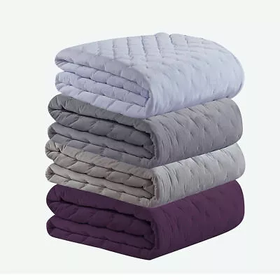 Fluffy Velvet Super Soft Warm Cozy Coverlets With Embroidered Mini Dots  • $99.99