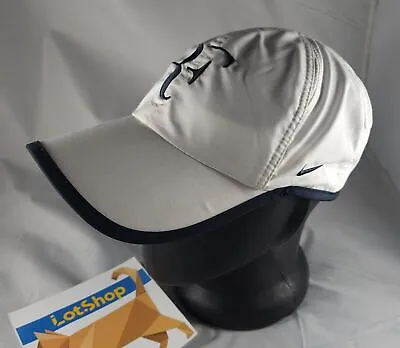 Roger Federer Nike Fit DRY Big Logo RF White Tennis Vintage Cap Hat One Size • $125.54