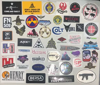 Desired Lot 50 Gun Show Stickers Decal Hunt Shoot Magpul Fn Colt Ruger Vudu More • $44.95