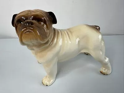 VINTAGE RETRO 1960s MELBA WARE STANDING BULLDOG PORCELAIN DOG FIGURINE • £25