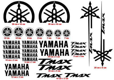 Yamaha T-Max Adesivi Resinati 3D TMAX Per Yamaha - 2 Scritte, Compatibili 2001-2021 Decorazione Yamaha T-max - Foto 4